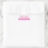 Roze en witte vlekken met achtergrond van krantenp sticker (Tas)