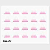 Roze en witte vlekken met achtergrond van krantenp sticker (Vel)