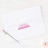 Roze en witte vlekken met achtergrond van krantenp sticker (Envelop)