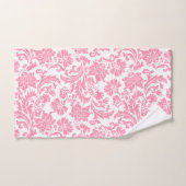 Roze en witte  vochtige vocht bad handdoek (Handdoek)