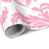 Roze en witte  vochtige vocht cadeaupapier (Rol Hoek)