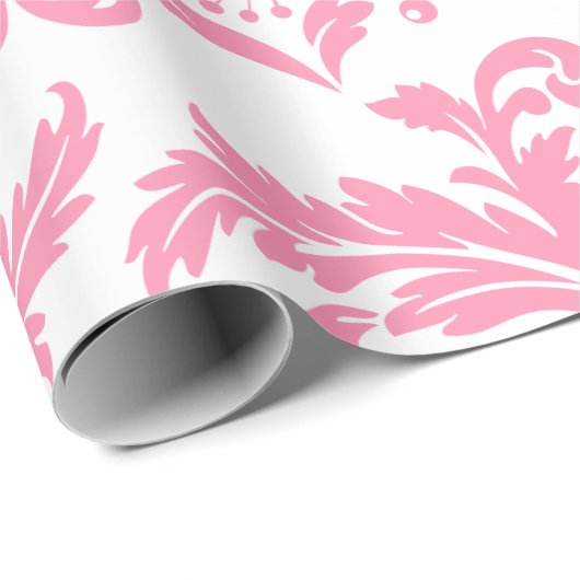 Roze en witte  vochtige vocht cadeaupapier (Rol Hoek)