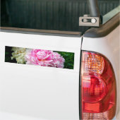 Roze en witte volken bumpersticker (Op Truck)