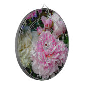 Roze en witte volken dartbord (Voorkant Links)