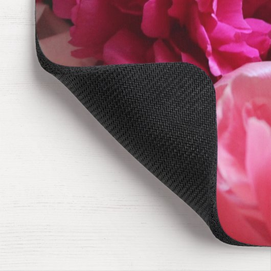 Roze en witte volken in Bloom - Mousepad Muismat (Hoek)