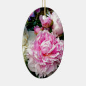 Roze en witte volken keramisch ornament (Rechts)