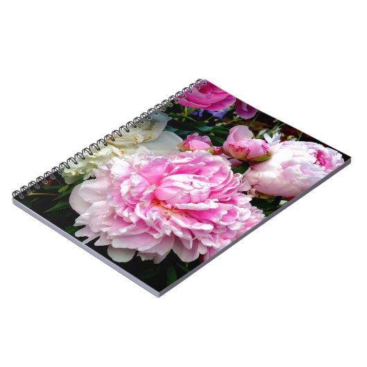 Roze en witte volken notitieboek (Linkerzijde)