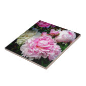 Roze en witte volken tegeltje (Zijkant)