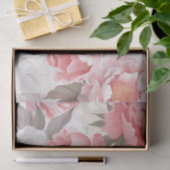 Roze en witte volken tissuepapier (Geschenk)