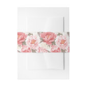 Roze en witte volken uitnodigingen wikkel (Voorkant Voorbeeld)