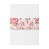 Roze en witte volken uitnodigingen wikkel (Achterkant Voorbeeld)