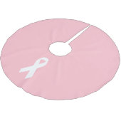 Roze en witte vorm van lint kerstboom rok (Gekanteld)