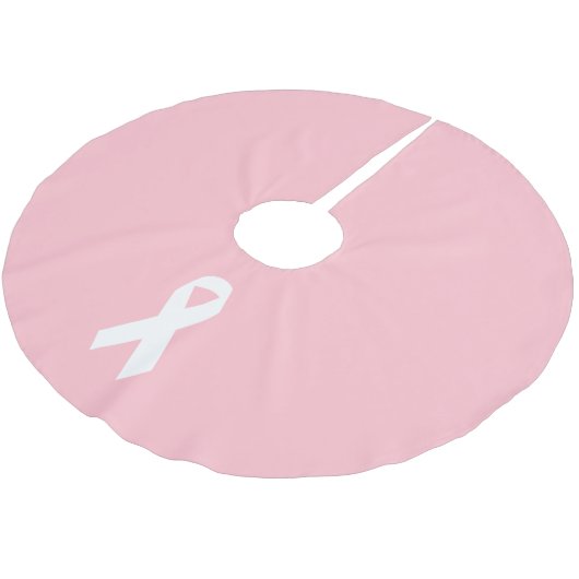 Roze en witte vorm van lint kerstboom rok (Gekanteld)