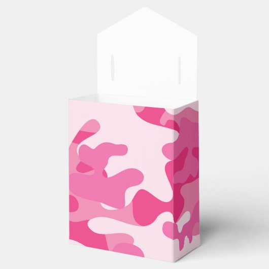Roze en witte vormgeving bedankdoosjes (Geopend)