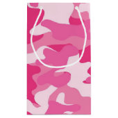 Roze en witte vormgeving klein cadeauzakje (Achterkant)