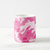 Roze en witte vormgeving koffiemok (Center)