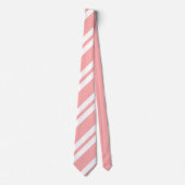 roze en witte vrolijk kerstfeest stropdas (Voorkant)