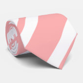 roze en witte vrolijk kerstfeest stropdas (Opgerold)