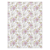 Roze en witte waterverf wilde bloem tafelkleed (Voorkant)