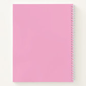 Roze en Witte Whimsical Hart Beste Moeder Ooit Notitieboek (Achterkant)