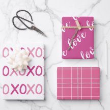 Roze en witte XOXO Love Valentijnsdag