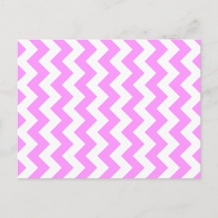 Roze en witte zigzag briefkaart