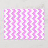 Roze en witte zigzag briefkaart (Voorkant)