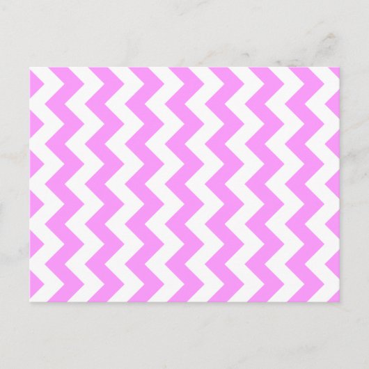 Roze en witte zigzag briefkaart (Voorkant)