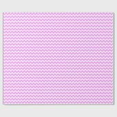 Roze en witte zigzag cadeaupapier (Vlak)