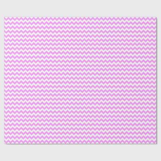 Roze en witte zigzag cadeaupapier (Vlak)