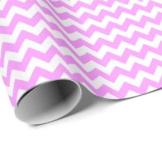 Roze en witte zigzag cadeaupapier (Rol Hoek)