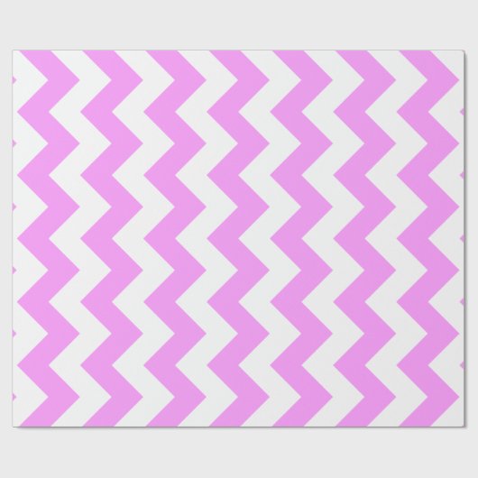 Roze en witte zigzag cadeaupapier (Vlak)