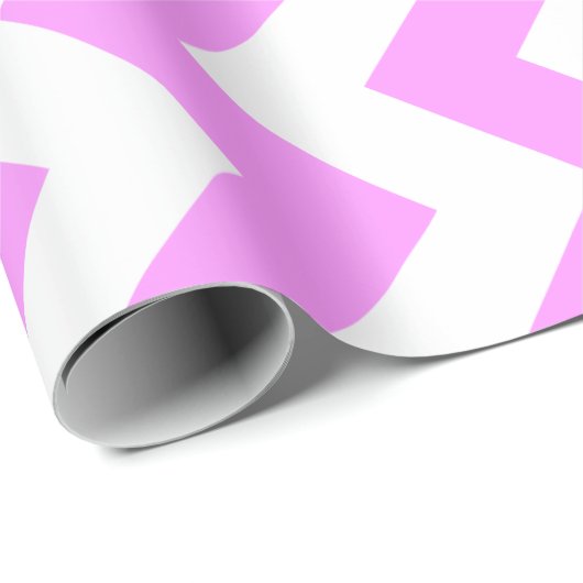 Roze en witte zigzag cadeaupapier (Rol Hoek)