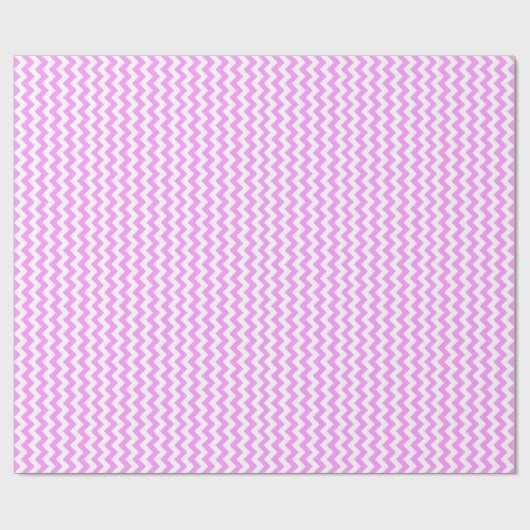 Roze en witte zigzag cadeaupapier (Vlak)