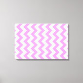 Roze en witte zigzag canvas afdruk (Voorkant)