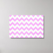 Roze en witte zigzag canvas afdruk (Voorkant)