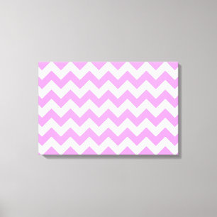 Roze en witte zigzag canvas afdruk