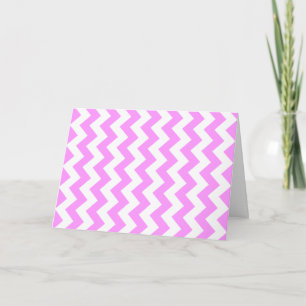 Roze en witte zigzag kaart