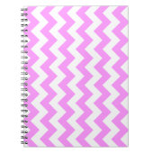 Roze en witte zigzag notitieboek (Voorkant)