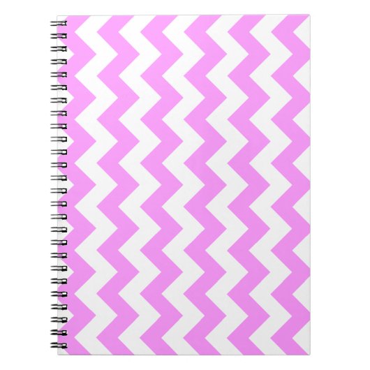 Roze en witte zigzag notitieboek (Voorkant)