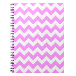 Roze en witte zigzag notitieboek