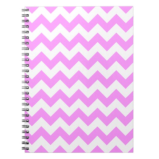 Roze en witte zigzag notitieboek (Voorkant)