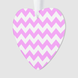 Roze en witte zigzag ornament