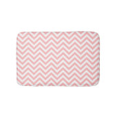 Roze en witte zigzag Stripes Chevron Pattern Badmat (Voorkant)