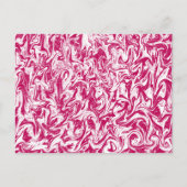 Roze en witte zwijn briefkaart (Voorkant)