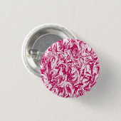 Roze en witte zwijn ronde button 3,2 cm (Voorkant /achterkant)