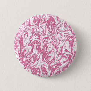 Roze en witte zwijn ronde button 5,7 cm