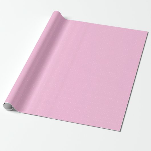 Roze en witte Zwitserse Stippen Cadeaupapier (Uitgerold)