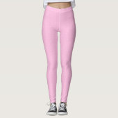 Roze en witte Zwitserse Stippen Leggings (Voorkant)