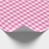 Roze en witvinkegelpapier cadeaupapier (Hoek)